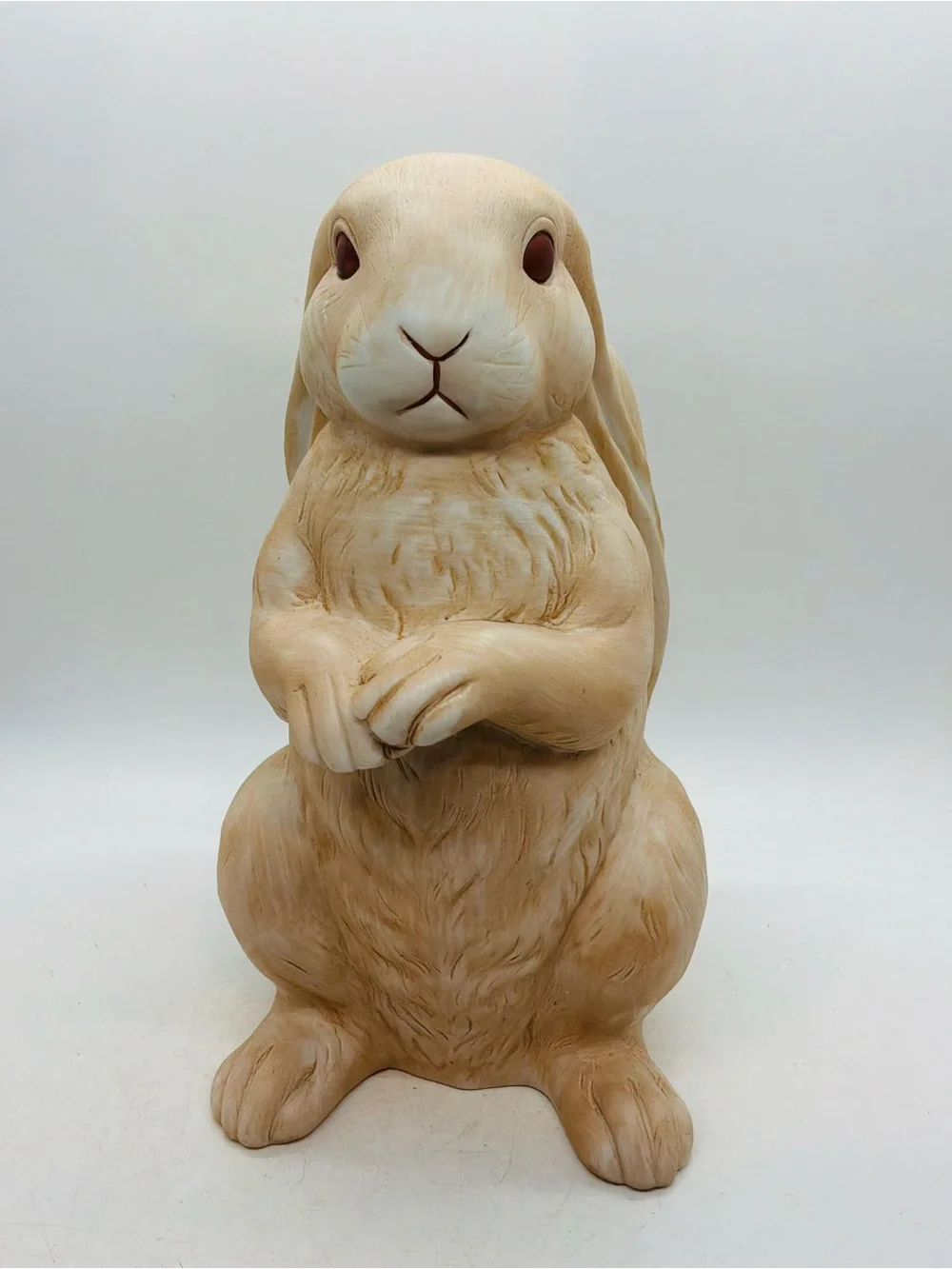 VTG 1989 Dakin Wicki Tut Rabbit Ceramic Figurine Vase Planter Lop Ear Bunny 9” T